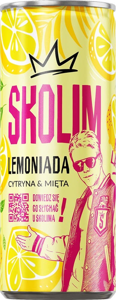 SKOLIM Lemoniada — Cytryna &amp; Mięta —24szt x 250 ml