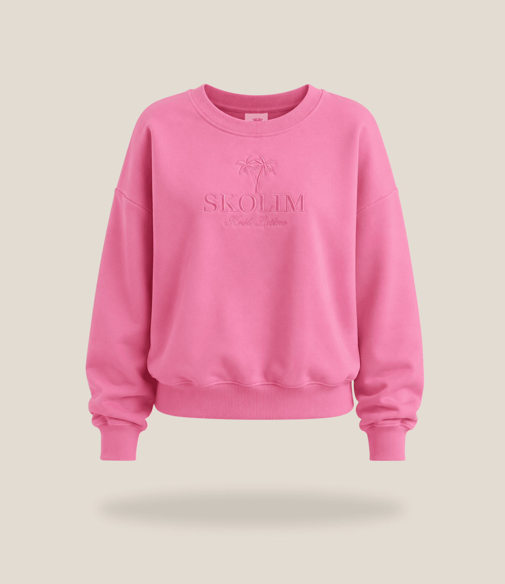 Bluza damska różowa bez kaptura